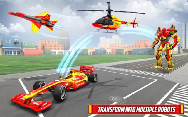 Helicopter Robot Car Game android App screenshot 4